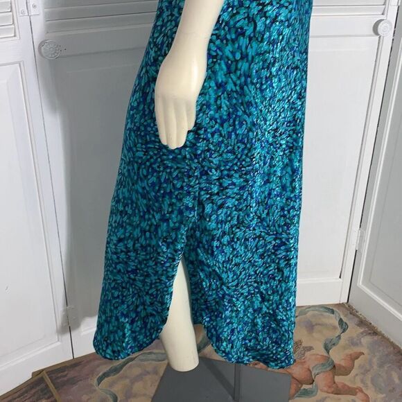 Vintage Neiman Marcus UNION MADE Slip Satin Maxi Dress Georgette Trabolsi Medium - Picture 9 of 15